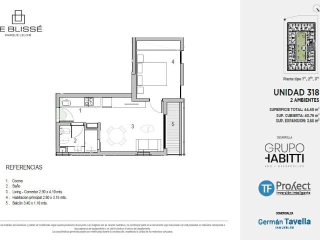Venta de espectacular Departamento 2 ambientes en Ituzaingó Parque Leloir