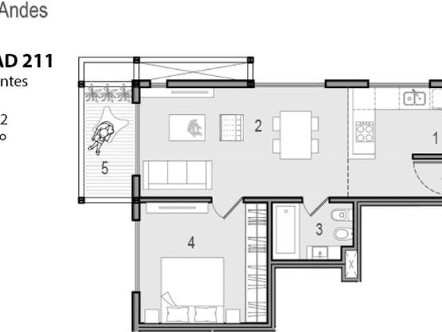 Venta de espectacular Departamento 2 ambientes en San Martín de los Andes