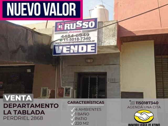Venta de espectacular Departamento 4 ambientes en La Matanza La Tablada