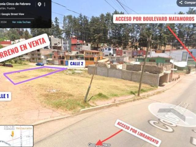 Venta de lote en el centro de Zacatlán de las Manzanas, Puebla