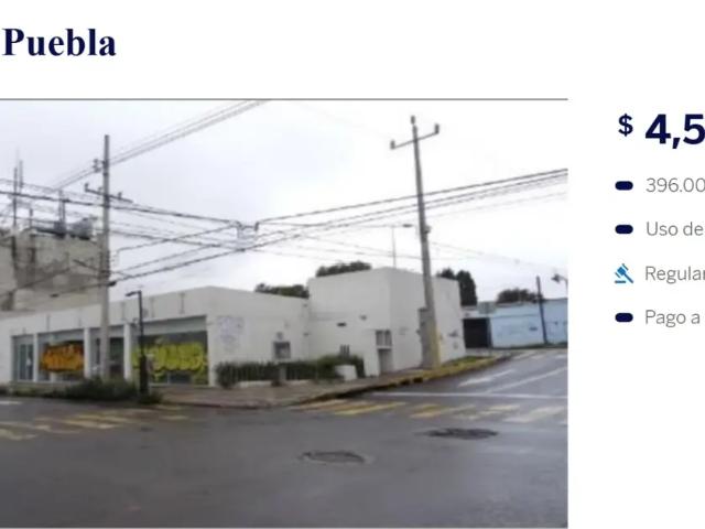 VENTA DE PROPIEDAD COMERCIAL DE OPORTUNIDAD, ADJUDICADA POR INSTITUCIÓN BANCARIA, PUEBLA