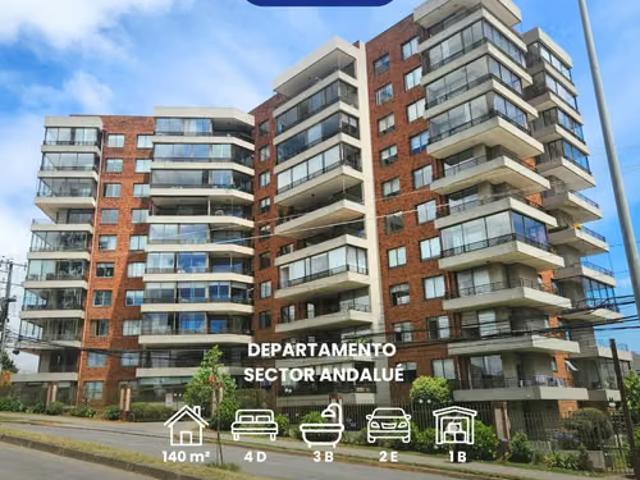 Venta depto 4d+3b frente colegio aleman andalue | 4 dormitorios por 7900.00 en Biobío