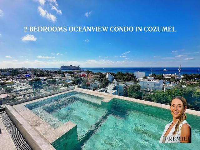 Venta departamento 2 recamaras cozumel Vista al Mar