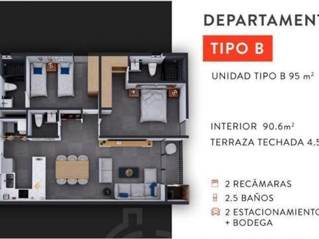 Venta Departamento Cumbres 4 Sector