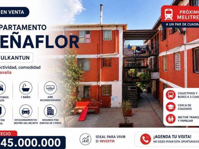 Venta departamento peñaflor alto los rosales