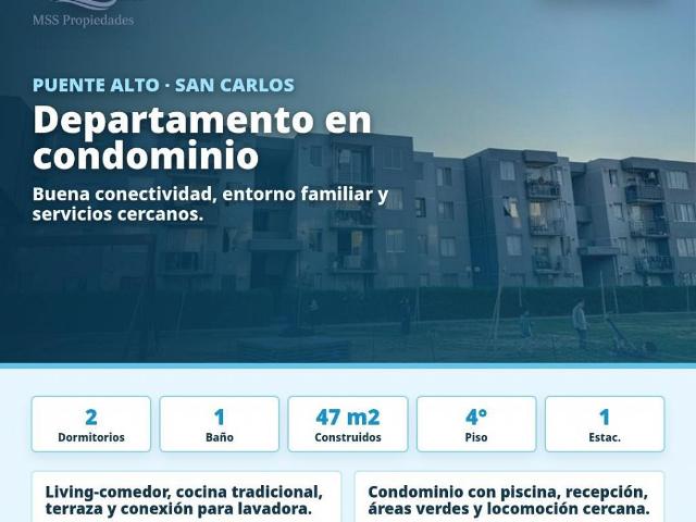 Venta Departamento Puente alto San carlos con mexico