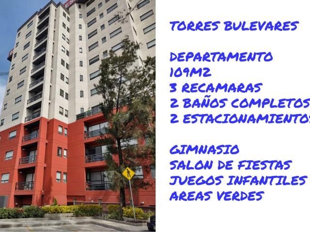 Venta Departamento Torres Bulevares Tlalnepantla Industrial Barrientos Estado de M?xico