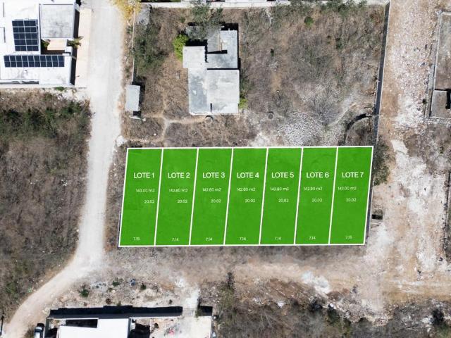 VENTA LOTE DE 7 X 20 EN ESQUINA EN BELLAVISTA DZITYA ZONA RESIDENCIAL LISTO PARA ESCRITURAR