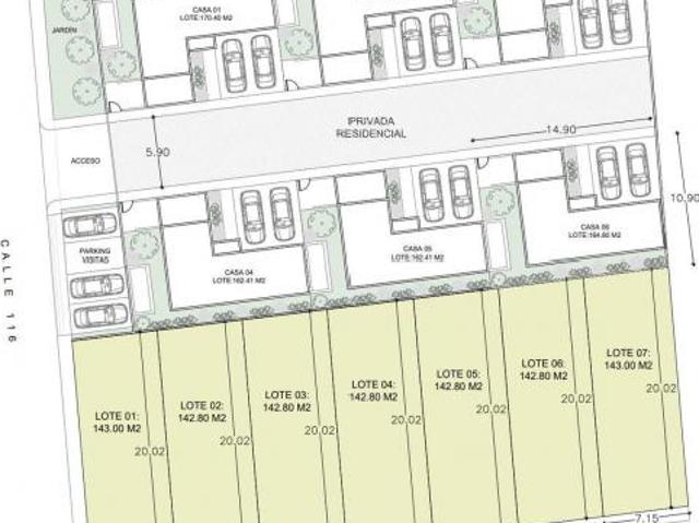 VENTA LOTE DE 7 X 20 EN ESQUINA EN BELLAVISTA DZITYA ZONA RESIDENCIAL LISTO PARA ESCRITURAR