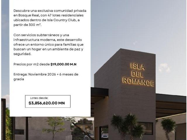 VENTA LOTES RESIDENCIALES BOSQUE REAL