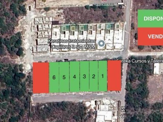 VENTA LOTES RESIDENCIALES SERVICIO A PIE DE LOTE,CALLE PAVIMENTADA, CERCA DE LAS AMERICAS DZITYA