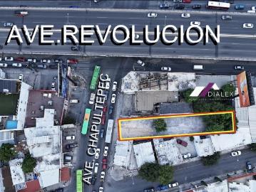 VENTA o RENTA Terreno Comercial de 527 m2 sobre AV. CHAPULTEPEC / AV. REVOLUCI?N en Monterrey