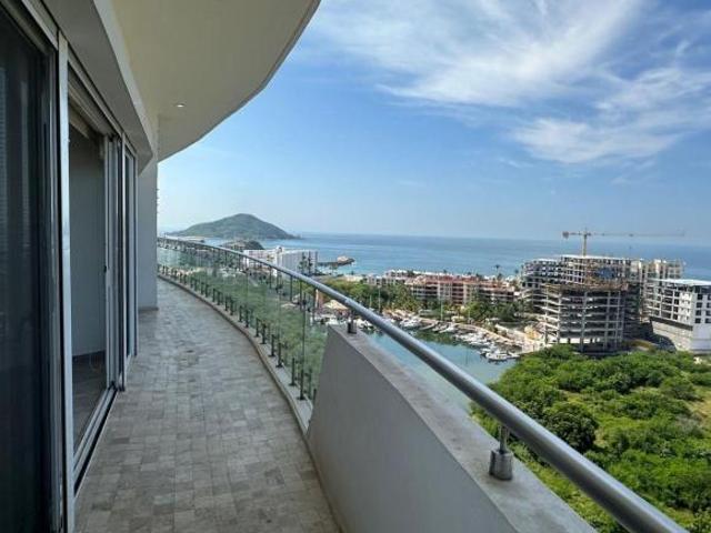 PENTHOUSE EN REMATE EN MAZATLAN, 3 RECAMARAS, AMUEBLADO CON VISTA HERMOSA AL MAR, EN MARINA PLATINO