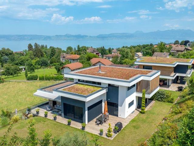 Vente Villa contemporaine à Neuveclle avec vue lac Evian Sot. 276m² Neuvecelle