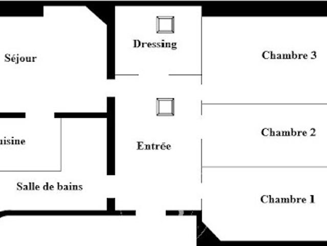 Vente Appartement 4 pièces 56.56 m2 Paris 17ème