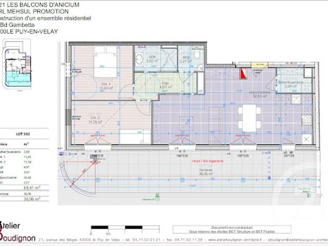 Vente Appartement 4 pièces 69.41 m2 Le Puy en Velay