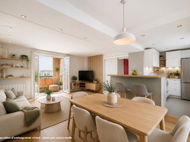 Vente Appartement 4 pièces 73.89 m2 Villeurbanne