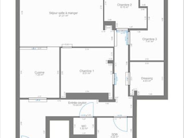 Vente Appartement 4 pièces 73.26 m2 Paris 14ème