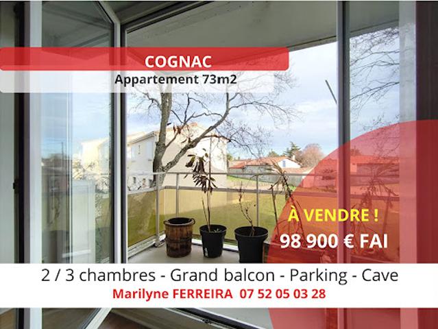 Vente Appartement 4 pièces 73 m2 Cognac