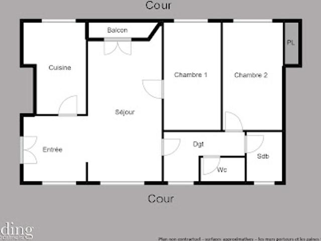 Vente Appartement 4 pièces 70 m2 Paris 17ème