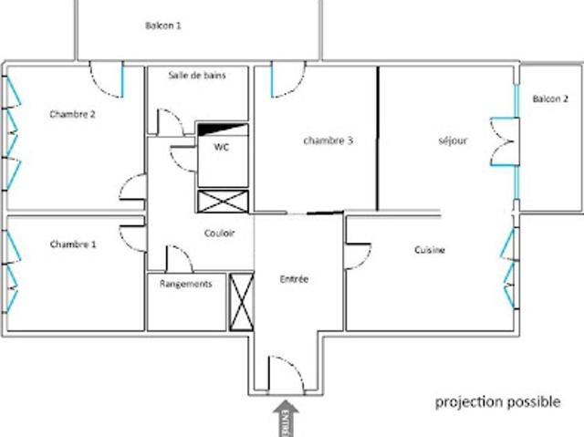 Vente Appartement 4 pièces 72 m2 Fresnes