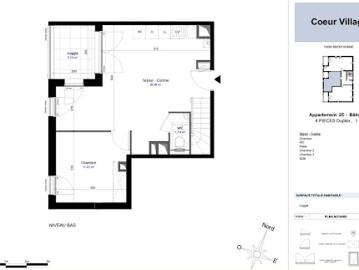 Vente Appartement 4 pièces 77 m2 Brenthonne