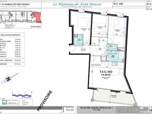 Vente Appartement 4 pièces 79 m2 Aix en Provence