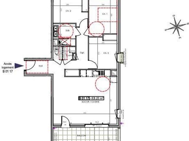 Vente Appartement 4 pièces 83 m2 Claix