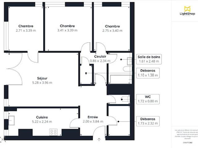 Vente Appartement 4 pièces 83 m2 Paris 19ème