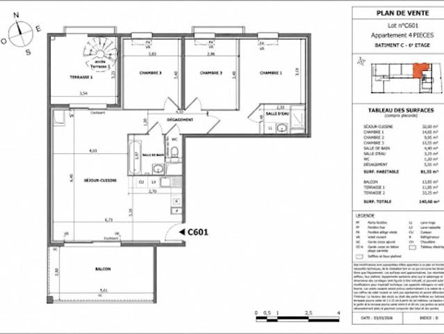Vente Appartement 4 pièces 81.6 m2 Montpellier