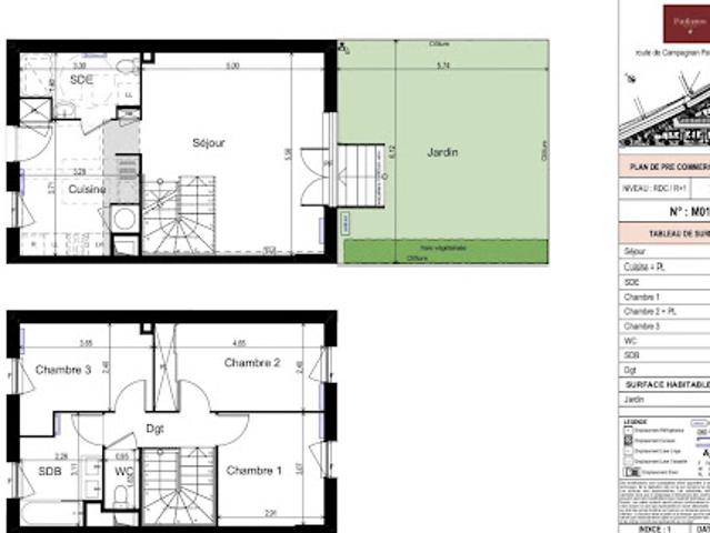Vente Appartement 4 pièces 81 m2 Paulhan