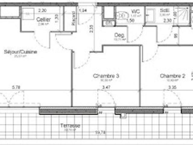 Vente Appartement 4 pièces 81 m2 Soliers
