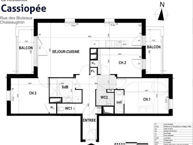 Vente Appartement 4 pièces 87.52 m2 Châteaugiron