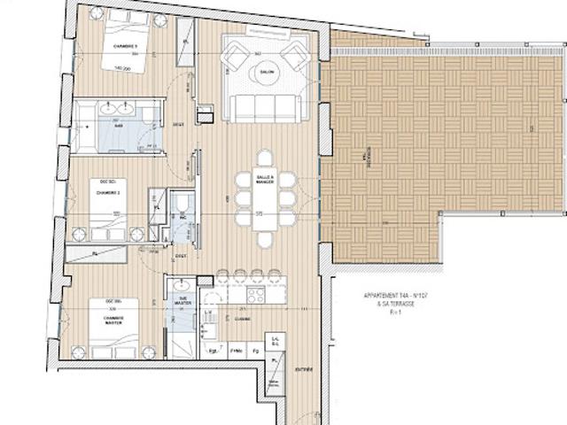 Vente Appartement 4 pièces 87.64 m2 Chaville