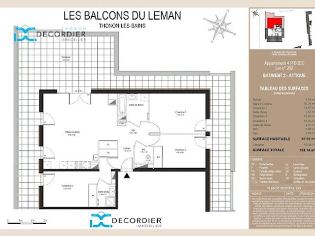Vente Appartement 4 pièces 87.05 m2 Thonon les Bains