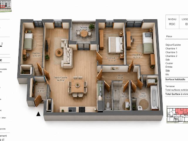 Vente Appartement 4 pièces 85.72 m2 Angouleme