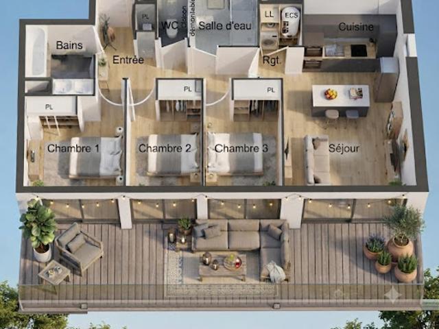 Vente Appartement 4 pièces 85.76 m2 Valras Plage