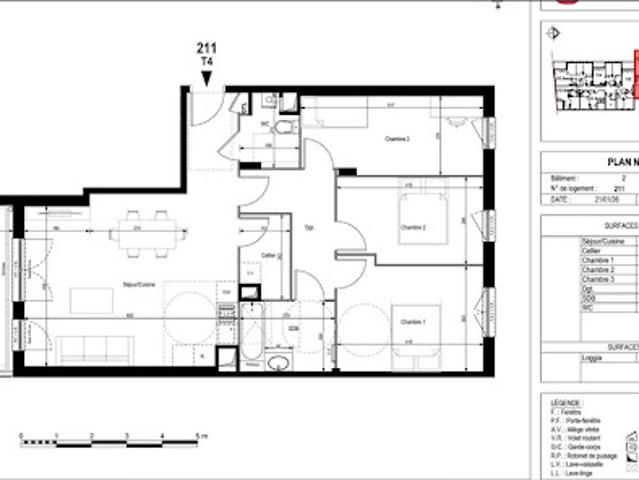 Vente Appartement 4 pièces 85 m2 Bourgoin Jallieu