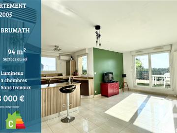 Vente Appartement 4 pièces 85 m2 Brumath