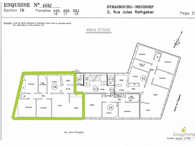 Vente Appartement 4 pièces 93.67 m2 Strasbourg