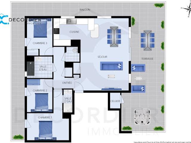 Vente Appartement 4 pièces 93.78 m2 Evian les Bains