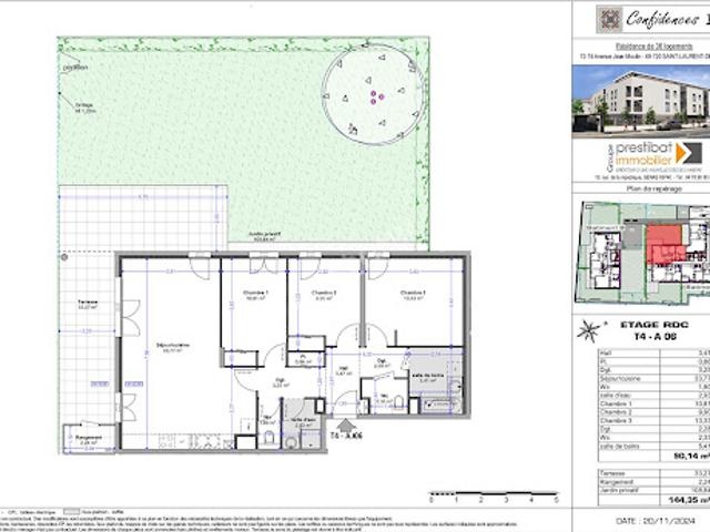 Vente Appartement 4 pièces 90.14 m2 Saint Laurent de Mure