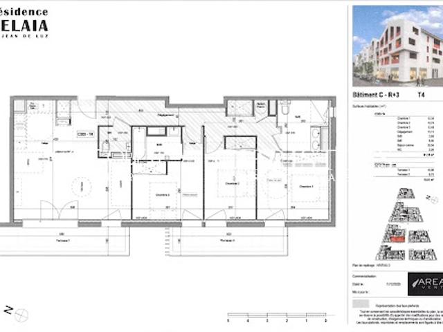 Vente Appartement 4 pièces 91.15 m2 Saint Jean de Luz