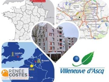 Vente Appartement 4 pièces 91 m2 Villeneuve d'Ascq