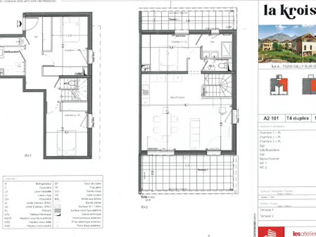 Vente Appartement 4 pièces 92.8 m2 Gilly sur Isère