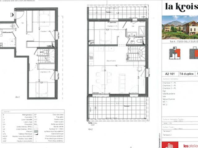 Vente Appartement 4 pièces 92.8 m2 Gilly sur Isère