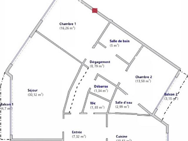 Vente Appartement 4 pièces 101 m2 Paris 16ème