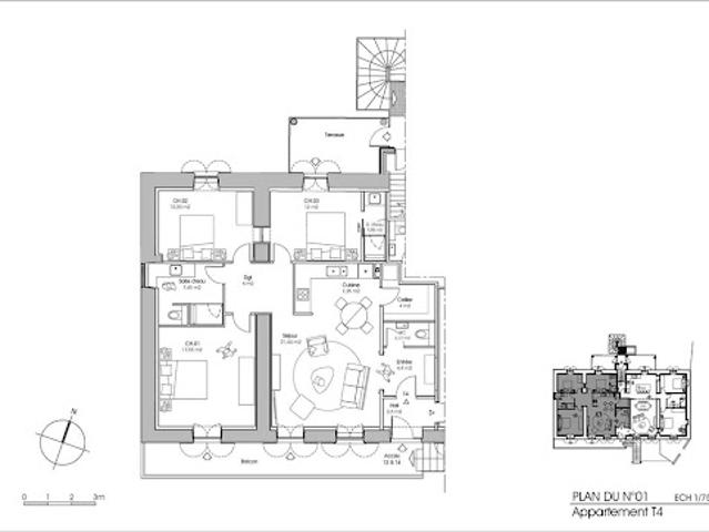 Vente Appartement 4 pièces 102 m2 Vichy