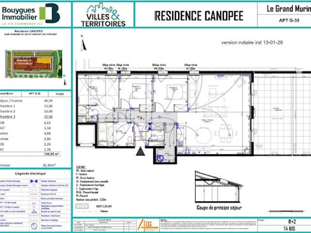 Vente Appartement 4 pièces 106.85 m2 Saint Vincent de Tyrosse