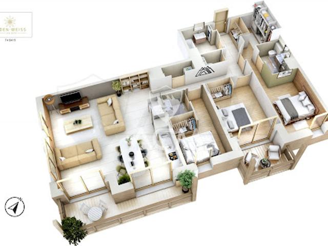 Vente Appartement 4 pièces 110.82 m2 Les Gets